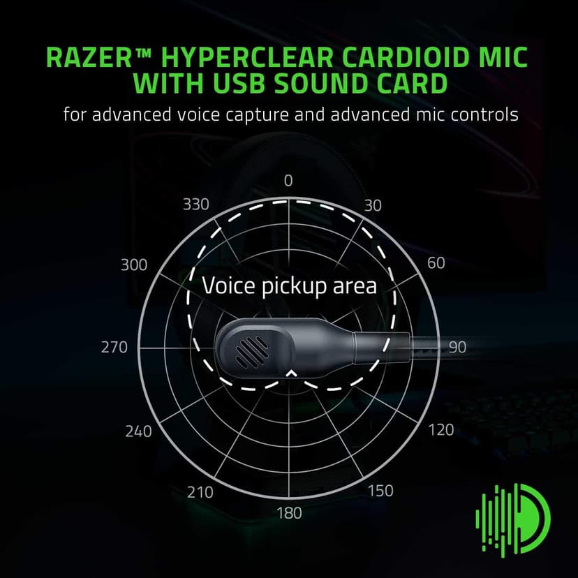 Razer BlackShark V2 Gaming Headset: THX 7.1 Spatial Surround Sound - 50mm Drivers - Detachable Mic - for PC, PS4, PS5, Switch, Xbox One, Xbox Series X|S - 3.5mm Audio Jack & USB DAC - Black