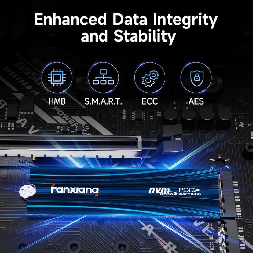 2TB NVMe SSD PCIe Gen 4 Gaming SSD for PS5, Up to 7100MB/s M.2 2280 SSD Compatible with PS5 Storage Expansion, Internal Solid State Drive for Gamers, Professionals, Creators S880E