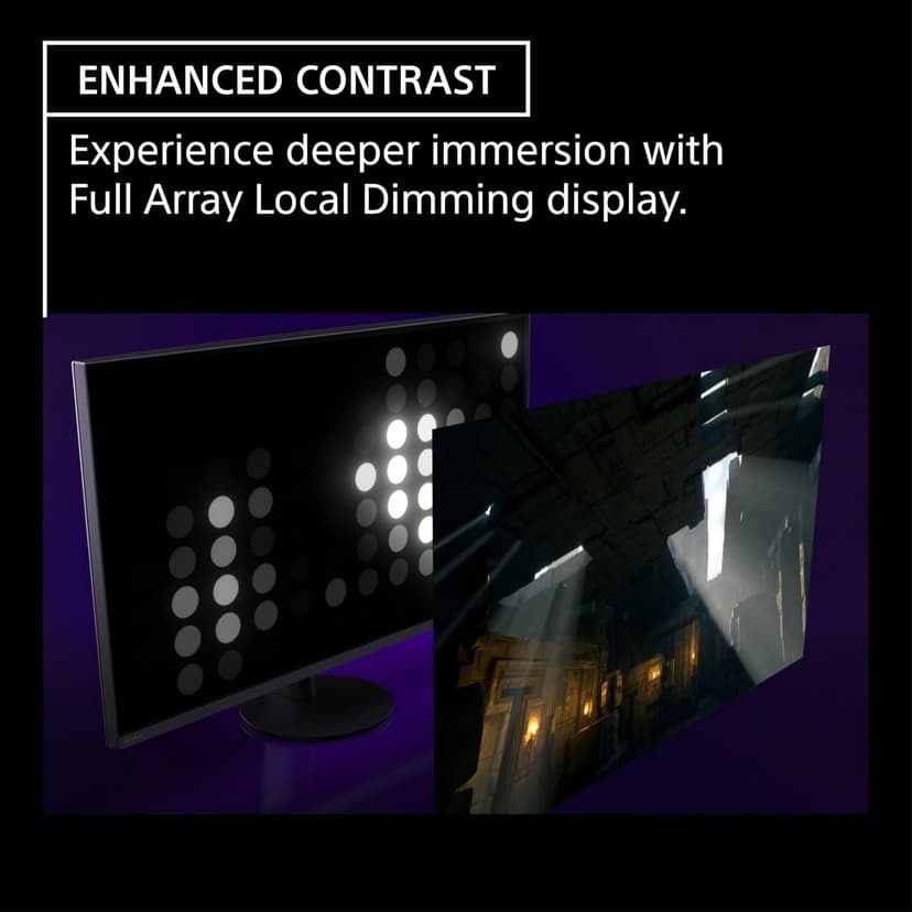 Sony INZONE M9 II 27” 4K UHD (3840 x 2160) 160Hz Full Array LED 1ms GtG NVIDIA G-SYNC Gaming Monitor, DisplayHDR 600, Built-in Speakers, DisplayPort 2.1 (UHBR10) /VRR HDMI 2.1-3 Year Limited Warranty