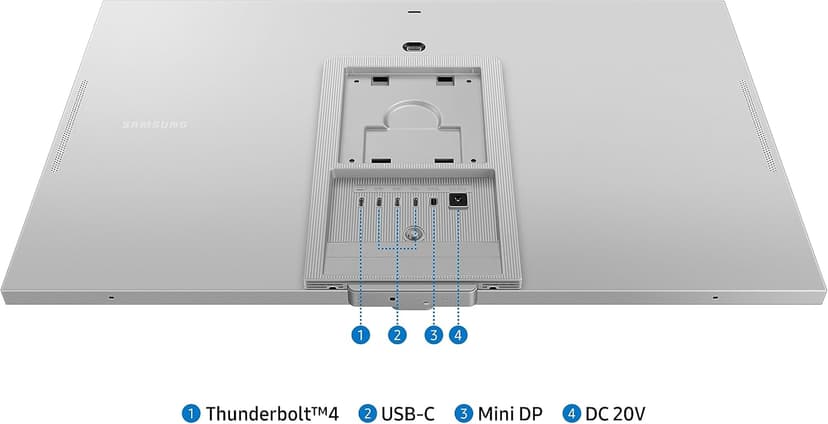 Samsung 27" ViewFinity S9 Series 5K Computer Monitor, Thunderbolt 4, DisplayPort, Matte Display, 4K Slimfit-Camera, Slim Metal Design, AirPlay, Smart-TV Apps, Gaming Hub, LS27C900PANXZA