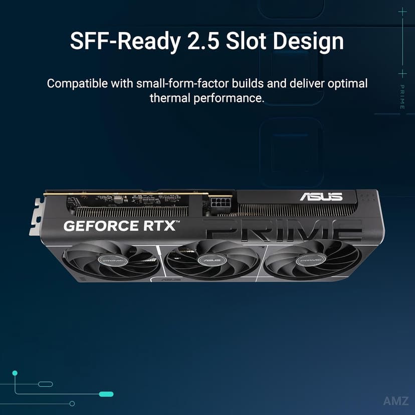 ASUS The SFF-Ready Prime GeForce RTX™ 5060 Ti 16GB GDDR7 OC Edition Graphics Card (PCIe® 5.0, 16GB GDDR7, HDMI®/DP 2.1, 2.5-Slot, Axial-tech Fans, Dual BIOS)