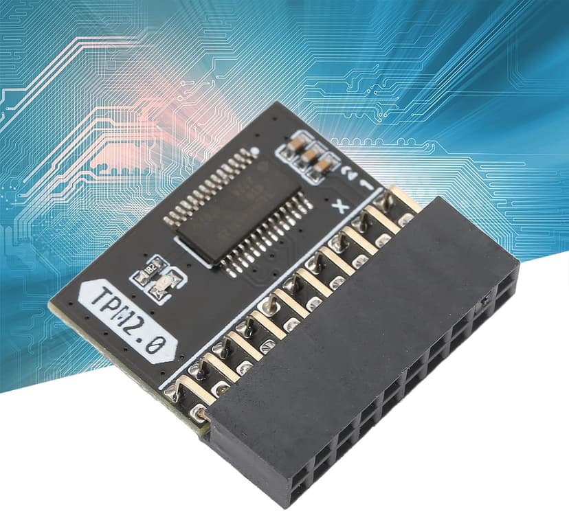 TPM 2.0 Module for Win11 for, 20Pin 2 10P Encryption Security Module, TPM 2.0 Module 2.54mm Pitch DDR4 Memory Module for Computer Motherboard