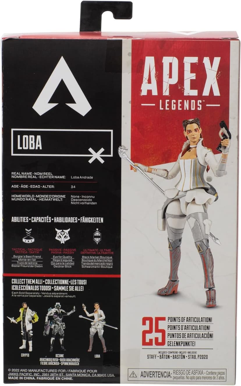 Electronic Arts Apex Legends Action Figure 6-Inch Loba Collectible