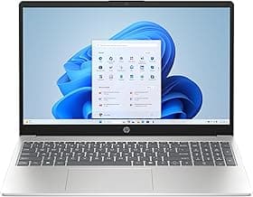 HP 15.6" Laptop (2025 Model), 15.6" FHD IPS Screen, Intel Core i5-1334U, 12GB RAM, 512GB SSD, Numeric Keypad, Webcam, HDMI, Wi-Fi, Windows 11 Home, Natural Silver - Upgradeable