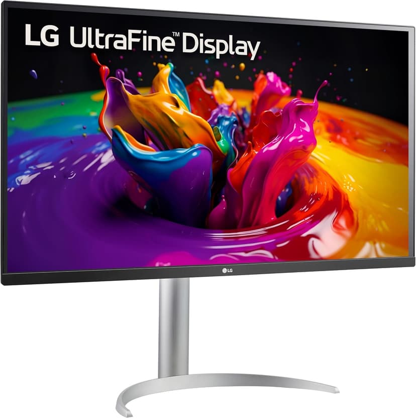 LG 32UP83AK-W 32-inch Ultrafine 4K UHD (3840 x 2160) IPS Computer Monitor, 60Hz, HDR10, Built-in Speaker, Reader Mode, HDMI, DisplayPort, USB Type-C 60W PD, Tilt/Height/Pivot Adjustable Stand, White