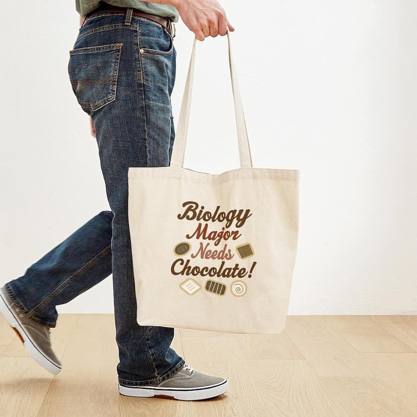 CafePress Biology Major Gift Tote Bag Reusable Natural Beige Canvas Shopping Bag