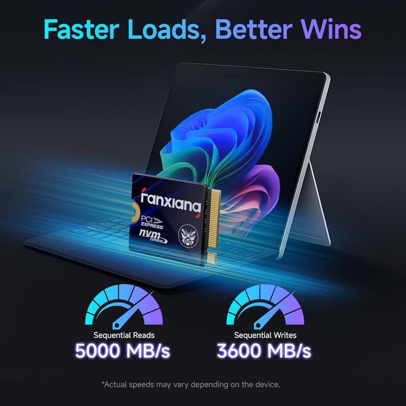 1TB M.2 2230 NVMe SSD, PCIe Gen 4x4 Speed up to 5000 MB/s, 2230 SSD Compatible with Steam Deck/ROG Ally/Microsoft Surface Pro/Mini PCs, S630