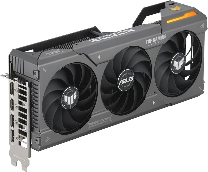 ASUS TUF Gaming Radeon™ RX 7600 XT OC Edition 16GB GDDR6 Graphics Card (AMD RDNA™ 3, PCIe 4.0, HDMI 2.1, DisplayPort 2.1, Axial-tech Fan Design, Auto-Extreme Technology, GPU Tweak III, and More)