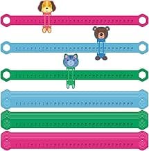 Eersida 24 Pcs Slide and Learn Number Lines 0 to 30 PVC Math Number Line for Student Animal Positive Integers Slide Rules Childhood Education Materials for School,16.5 x 1.5 Inch(Bright Colors)