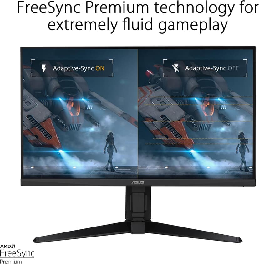 ASUS TUF Gaming 27” 1440P Gaming Monitor (VG27AQML1A) - QHD (2560 x 1440), 260Hz, 1ms, Fast IPS, Extreme Low Motion Blur Sync, G-SYNC compatible, FreeSync Premium, Variable Overdrive, DisplayHDR 40