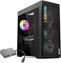 Lenovo Legion Tower 7i Gen 8 Intel i9-14900KF, NVIDIA GeForce RTX 4080 Super Premium Gaming Desktop, 64GB DDR5, 4TB SSD, RGB Light, Wired M&KB, Wi-Fi 6, Bundle USB-C Travel Hub Gen2 Dock