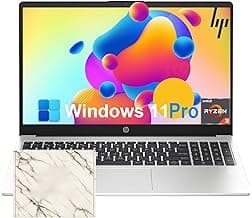 HP 255-G10 Business Laptop Computer - w/Office Lifetime • 15.6" Full HD • Ryzen 3 7330U (up to 4.3 GHz) • Wi-Fi 6 -Windows 11 Pro, for Person Use or Work, Silver(64GB RAM, 2TB SSD)