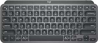 Logitech MX Keys Mini Minimalist Wireless Illuminated Keyboard, Compact, Bluetooth, Backlit, USB-C, Compatible with Apple macOS, iOS, Windows, Linux, Android, Metal Build - Graphite