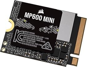 Corsair MP600 MINI 1TB M.2 NVMe PCIe x4 Gen4 2 SSD – M.2 2230 – Up to 7,000MB/sec Sequential Read – High-Density 3D TLC NAND – Great for Steam Deck and Microsoft Surface – Black