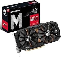 maxsun AMD Radeon RX 580 8GB 2048SP GDDR5 Computer Video Graphics Card GPU for PC Gaming 256-Bit DirectX 12 DVI, HDMI, DisplayPort Multi Monitors Extend (Black)