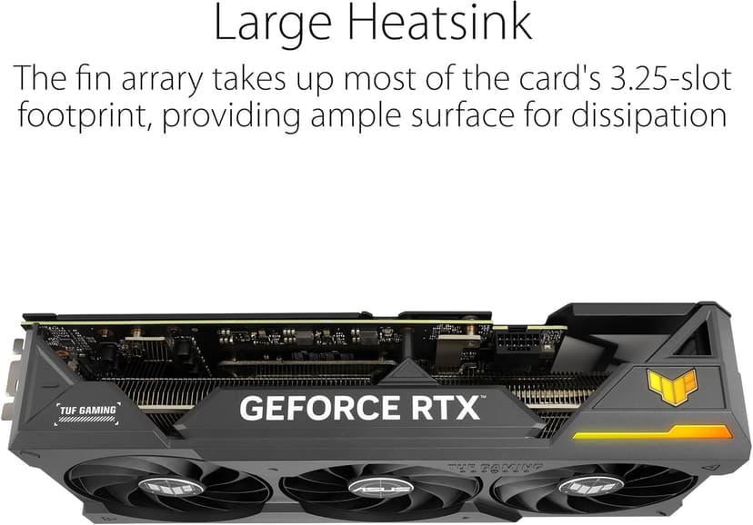 ASUS TUF Gaming NVIDIA GeForce RTX™ 4070 Ti Super OC Edition Gaming Graphics Card (PCIe 4.0, 16GB GDDR6X, HDMI 2.1a, DisplayPort 1.4a),RTX4070Ti|OC|Black