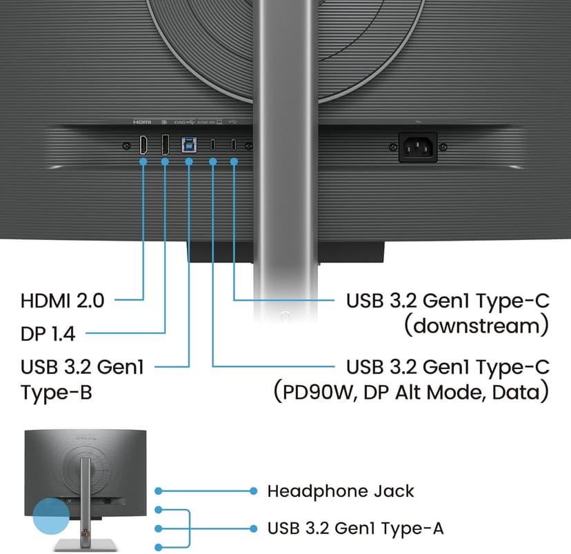 BenQ RD280U 28.2” 4K 3840x2560 3:2 Programming Monitor, Eye-Care, Nano Matte Panel, Coding Modes, MoonHalo Backlight, 90W USB-C, KVM, VESA Mount, Developer Monitor
