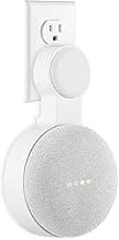 Google Home Mini Wall Mount Holder, Space-Saving Design AC Outlet Mount, Perfect Cord Management for Google Home Mini Voice Assistant 1st Gen Only (White,1 Pack)…