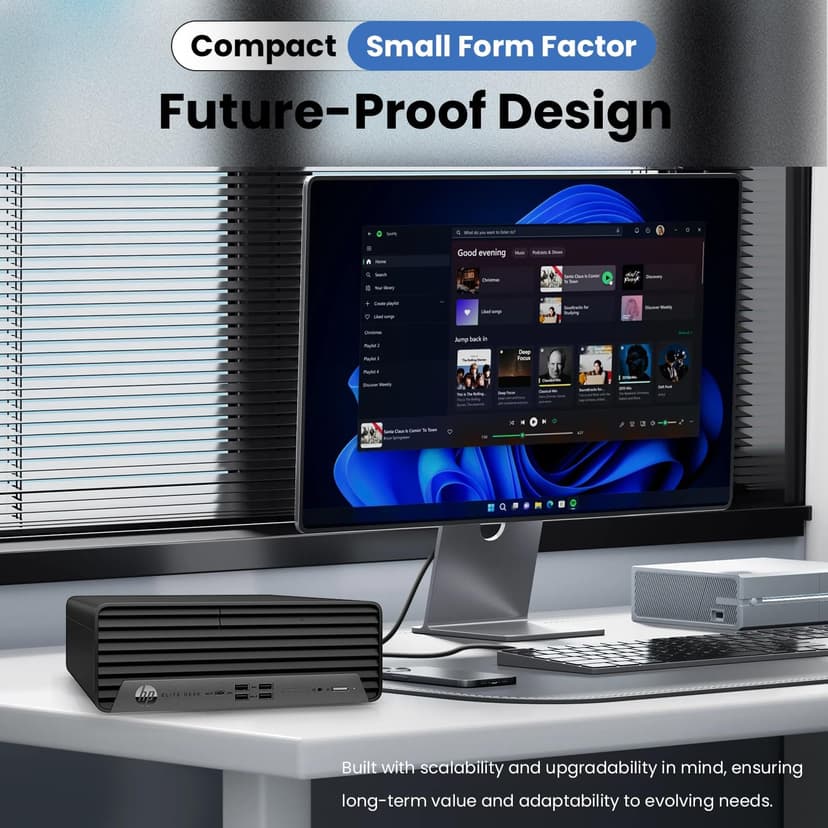 HP Elite 600 Small Form Factor Business Desktop, 13th Gen Intel 14-Core i5-13500, 32GB DDR5 RAM, 1TB SSD, Type-C, HDMI, DP, Wi-Fi, Wired KB & Mouse, Win11 Pro, Bundle with ADATA 64GB USB Flash Drive