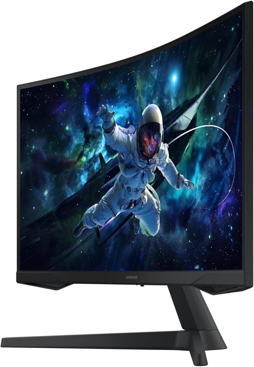 Samsung 32" Odyssey G55C Series QHD 1000R Curved Gaming Monitor, 1ms(MPRT), HDR10, 165Hz, AMD Radeon FreeSync, Eye Care, Glare Free, Sharp Resolution LS32CG550ENXZA