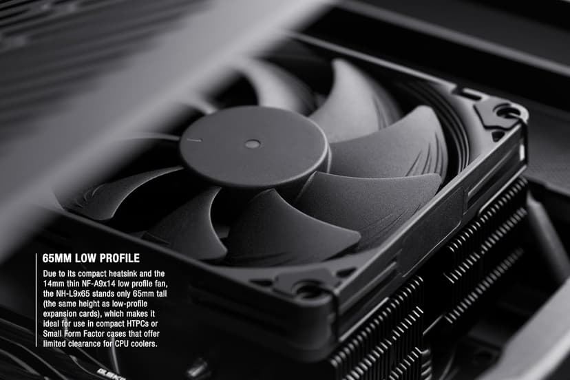 Noctua NH-L9x65 chromax.Black, Premium Low-Profile CPU Cooler (65mm, Black)