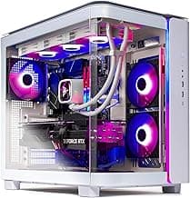 Skytech King 95 Gaming PC Desktop, Ryzen 7 9800X3D 4.7 GHz (5.2 GHz Turbo), AMD RX 7900XTX 24GB, X670 Board, 1TB Gen4 NVMe SSD, 32GB DDR5 RAM, 1000W Gold PSU, 360mm ARGB AIO, Wi-Fi, Win 11