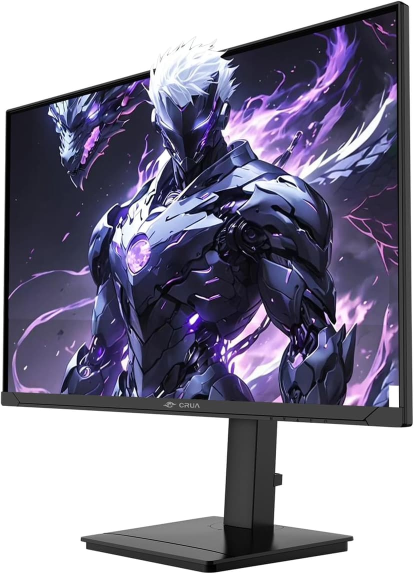 CRUA 27Inch Gaming Monitor 360HZ, QHD 1440P 120% sRGB IPS Computer Monitor with Built in Speaker, Height/Pivot/Swivel/Tilt Adjustable Vertical Monitor, Support FreeSync, DP&HDMI, Wall Mount-Black