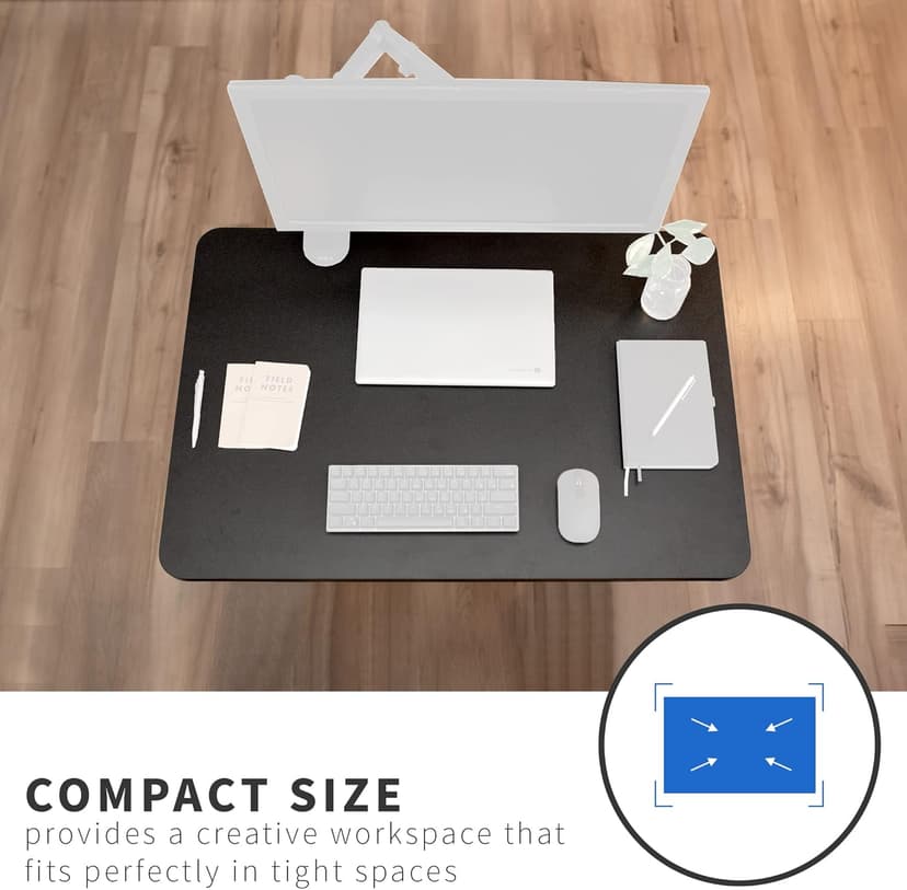 VIVO Universal 36 x 24 inch Solid One-Piece Compact Table Top for Standard and Sit to Stand Height Adjustable Home and Office Desk Frames, Black, DESK-TOP36B
