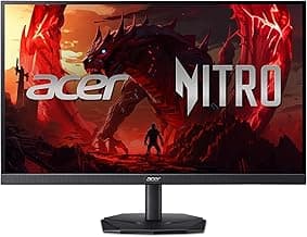 Acer Nitro 23.8 Inch Full HD 1920 x 1080 ZeroFrame Design IPS Gaming Monitor | AMD FreeSync Premium | 200Hz Refresh | Up to 0.5ms | One Display Port 1.2 and Two HDMI 2.0 Ports | KG241Y X1biip