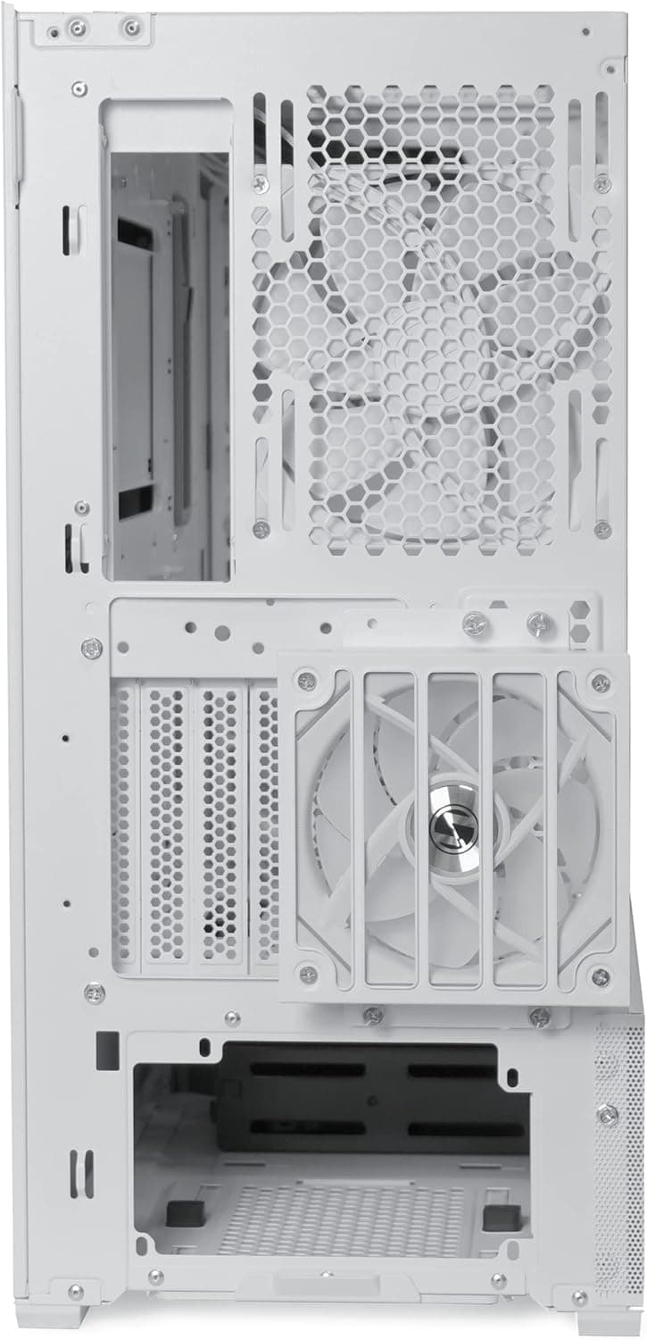 Lian Li Lancool 216 Mid-tower case with high cooling performance - Includes controller - dual front 160MM PWM fans and 1 rear 140MM PWM fan - Airflow focused - Up to 10 fans (CS-L216RCW-X White)