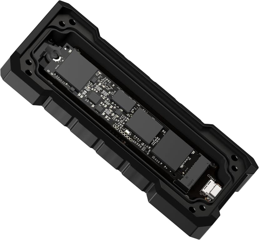 ASUS TUF Gaming A2- USB-C 3.2 Gen 2x2 Portable SSD Enclosure, Dual M.2 NVMe PCIe and SATA, MIL-STD-810H Drop Resistance, IP68 Water and dust Resistance, Aluminum Alloy Chassis and a Thermal pad