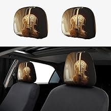 Unreal Engine Cello 2 Pcs Personalized Car Headrest Cover with Headrest Covers for Car Soft Breathable Car Headrest Fit for Most Cars Sedan Van Vehicles ﻿