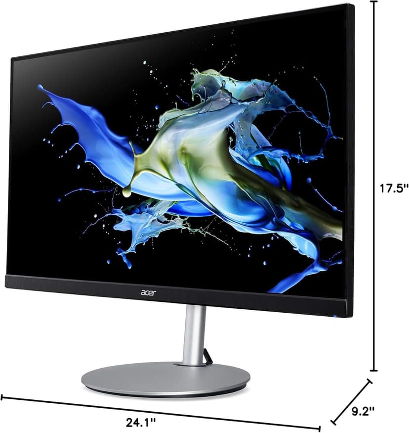 acer CB272U Ebmiiprx 27" WQHD 2560 x 1440 Home Office Monitor | AMD FreeSync | 1ms VRB | 100Hz | Zero Frame | Height Adjustable Stand with Swivel, Tilt & Pivot (Display Port 1.2 & 2 x HDMI 2.0 Ports)