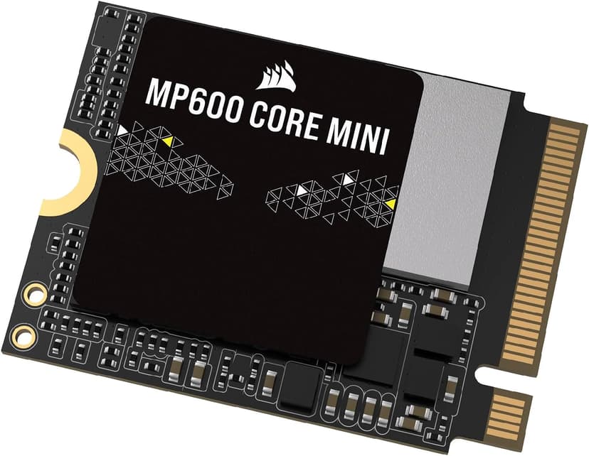 Corsair MP600 CORE MINI 2TB M.2 NVMe PCIe x4 Gen4 2 SSD – M.2 2230 – Up to 5,000MB/sec Sequential Read – High-Density QLC NAND – Great for Steam Deck, ASUS ROG Ally, Microsoft Surface Pro – Black