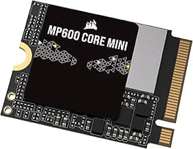 Corsair MP600 CORE MINI 2TB M.2 NVMe PCIe x4 Gen4 2 SSD – M.2 2230 – Up to 5,000MB/sec Sequential Read – High-Density QLC NAND – Great for Steam Deck, ASUS ROG Ally, Microsoft Surface Pro – Black