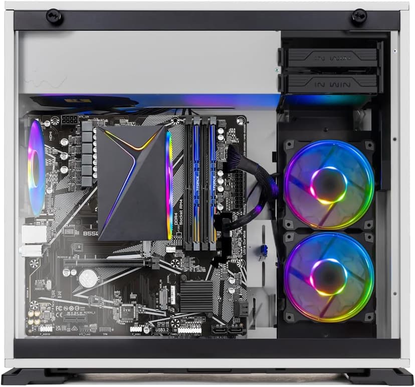 Skytech Shiva Gaming PC Desktop, Ryzen 5 5600GT 3.6 GHz (4.6GHz Turbo), AMD Radeon Vega 7 Integrated, 500GB NVMe SSD, 16GB DDR4 RAM 3200, 650W Gold PSU, Wi-Fi, Win 11