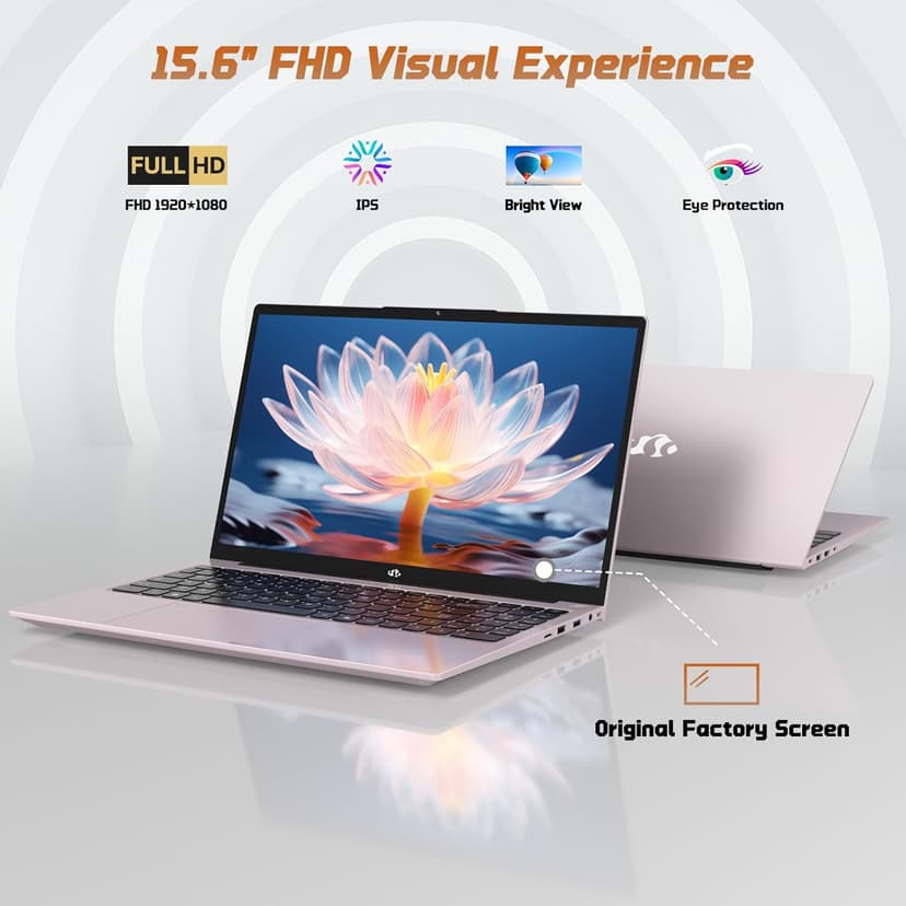 15.6" FHD IPS Student-Laptop Computer - 8GB RAM 256GB SSD, 4 Cores 13th Gen Intel N150(Beat to i3-1115G4, Up to 3.6GHz), 65W GaN Type-C, Fingerprint, Backlit Keyboard, Wi-Fi 6, BT5.2, Numpad