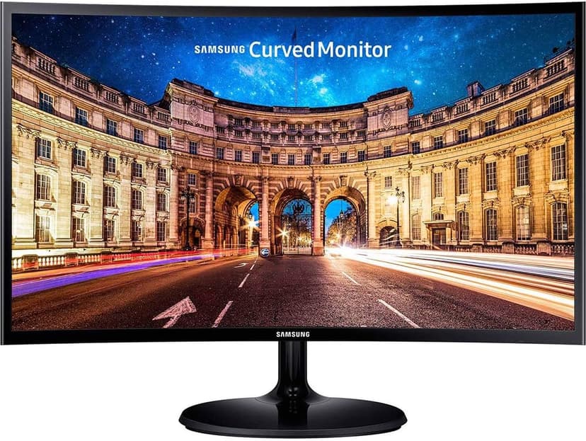 Samsung CF390 Series 27 inch FHD 1920x1080 Curved Desktop Monitor for Business, HDMI, VGA, VESA mountable, 3-Year Warranty, TAA (C27F390FHN), Black