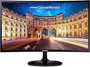 Samsung CF390 Series 27 inch FHD 1920x1080 Curved Desktop Monitor for Business, HDMI, VGA, VESA mountable, 3-Year Warranty, TAA (C27F390FHN), Black
