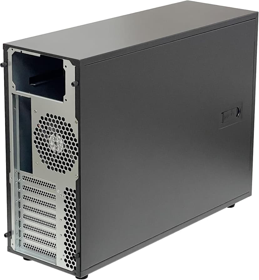 ZhenLoong full tower NAS computer case ITX MATX ATX EATX 15 bay hot swap server GPU Graphic workstation chassis, Black, Loong1