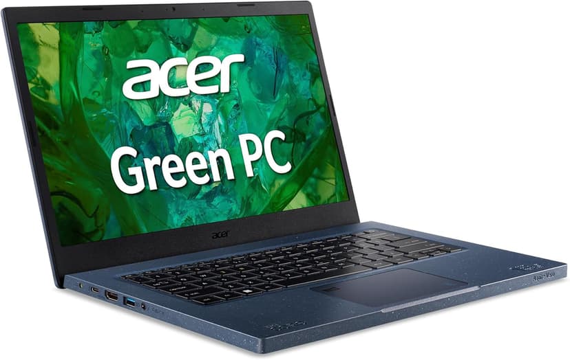 Acer Aspire Vero AV14-52P-55N4 Intel Evo Green PC | 14" FHD IPS 100% sRGB Display | Intel Core i5-1335U | Intel Iris Xe Graphics | 8GB LPDDR4X | 512GB Gen 4 SSD | Killer Wi-Fi 6E | PCR Materials