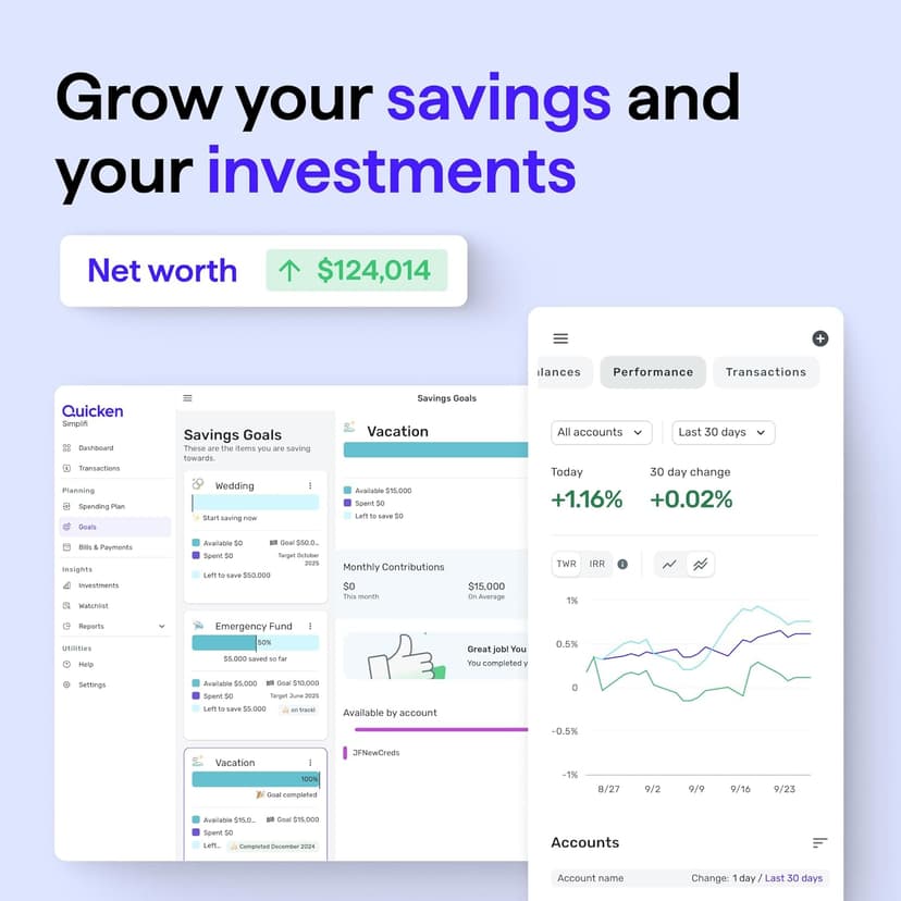 Quicken Simplifi Personal Finance Software for NEW Simplifi Subscribers | 1 Year Subscription| Cloud [Online Code]