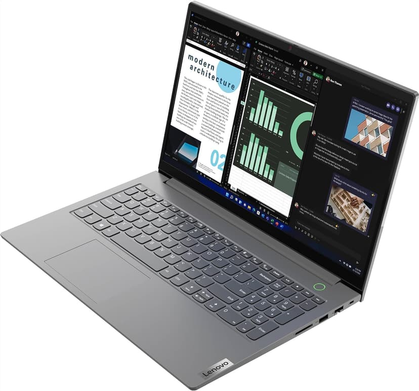 Lenovo ThinkBook 15 Gen 4 Business Laptop (15.6" FHD, Intel 10-Core i5-1235U (Beat i7-1165G7) 16GB RAM, 512GB SSD) Thunderbolt 4, HDMI, Fingerprint, 1080p FHD Privacy Webcam, Ethernet, Win 11 Pro