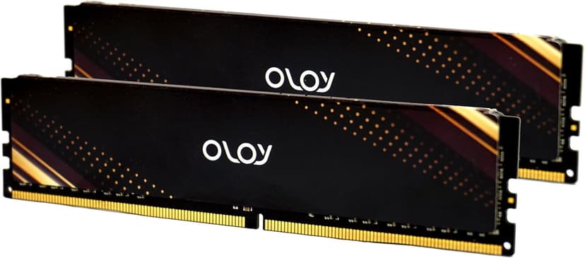 OLOy DDR4 RAM 16GB (2x8GB) Black Saturn 2400 MHz CL17 1.2V 288-Pin Desktop UDIMM (MD4U0824170BB1DA)