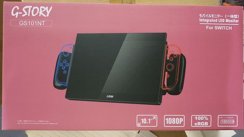 G-STORY 10.1‘’ Portable Monitor for Switch, 1080P Portable Gaming Monitor IPS Screen with USB Type-C and Randomly Bag, Game Mode, Travel Monitor fo Switch（not Included）