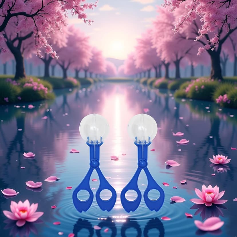 2-Pcs Blue Nature Exploration Tools - Ergonomic Scoopers and Clamps for Field Research and Outdoor Activities, Durable Plastic Design with Non-Slip Grip