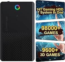 NEW 14TB Retro Gaming Hard Drive Preloaded with 98000+ Games | Plug & Play for 7 Gaming Systems | 9800+ 3D & 1000+ High-End PC Games | USB 3.1 Portable External Hard Drive for Windows PC 7/8/10/11