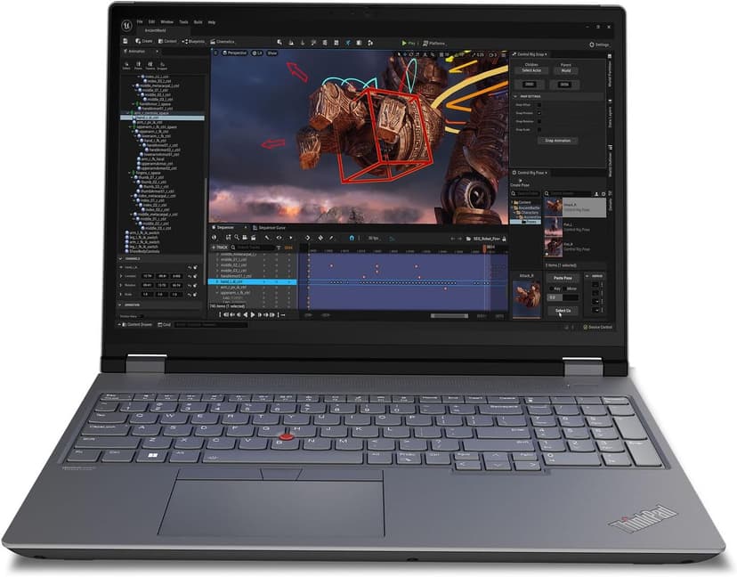 Lenovo ThinkPad P16 Gen 2 16" Mobile Workstation Laptop - Intel i7-14700HX, NVIDIA RTX 2000 Ada (8GB), 64GB DDR5 RAM, 1TB PCIe SSD, 4K UHD (3840x2400) 800nit Display, Windows 11 Pro, MIL-STD-810H