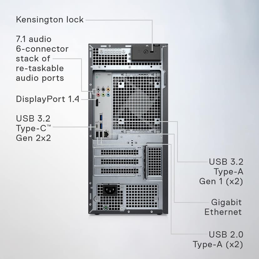 Dell XPS 8960 Desktop - 14th Generation Intel Core i7-14700 Processor, 32GB DDR5 RAM, 1TB SSD, Intel UHD 770 Graphics, Windows 11 Home, Onsite & Migrate Service - Black