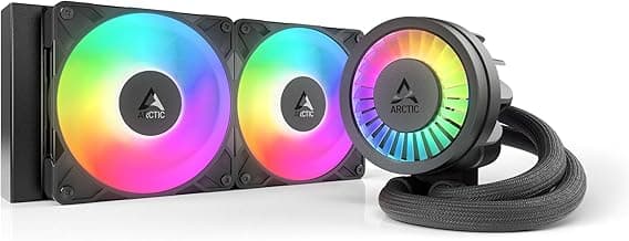ARCTIC Liquid Freezer III Pro 240 A-RGB - 240 mm AIO CPU Cooler, Water Cooling, 38 mm Radiator, PWM Pump, VRM Fan, AMD AM5/AM4, Intel LGA1851/1700 Contact Frame - Black
